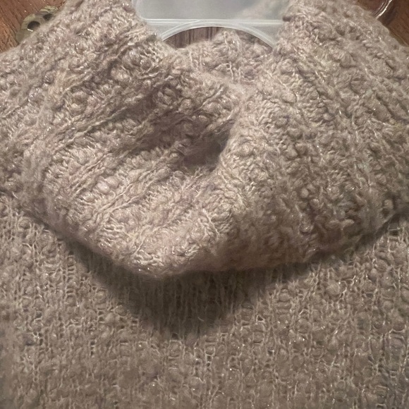 Kate Hill Casual Brown Cowl Neck Sweater Sparkle size Medium - Picture 6 of 8
